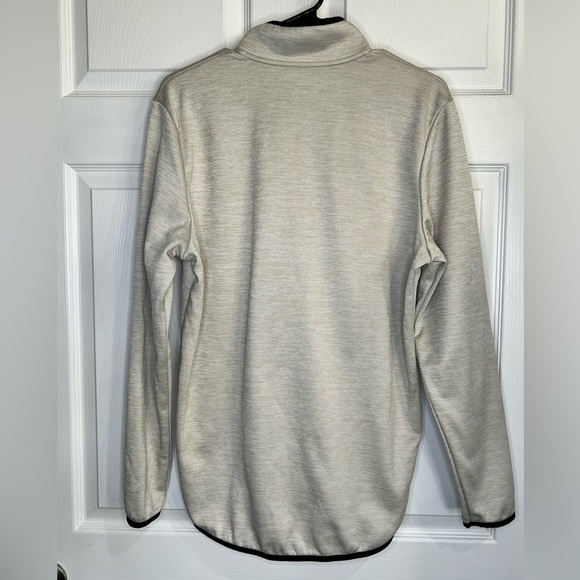 Under Armour Men’s Loose 1/2 Zip pullover Beige heathering - Size Small - Picture 2 of 6